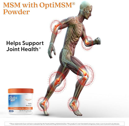 Doctors Best MSM Powder, Supports Hair, Skin, Nails, & Joints,8.8 oz (250 Grams) - Nirvana Guru