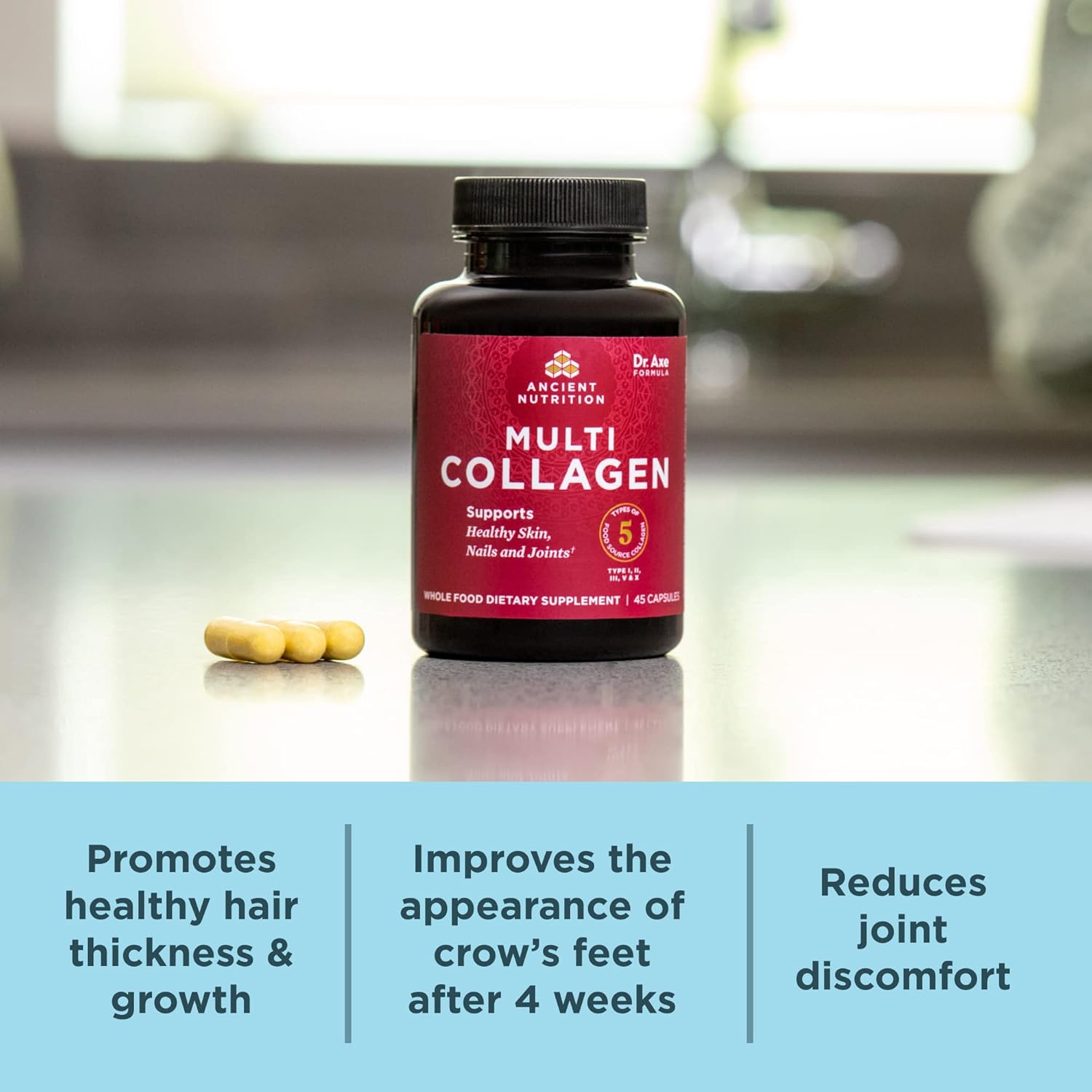 Ancient Nutrition Collagen Peptides Pills,Supports Healthy Skin and Nails 90 Capsules - Nirvana Guru