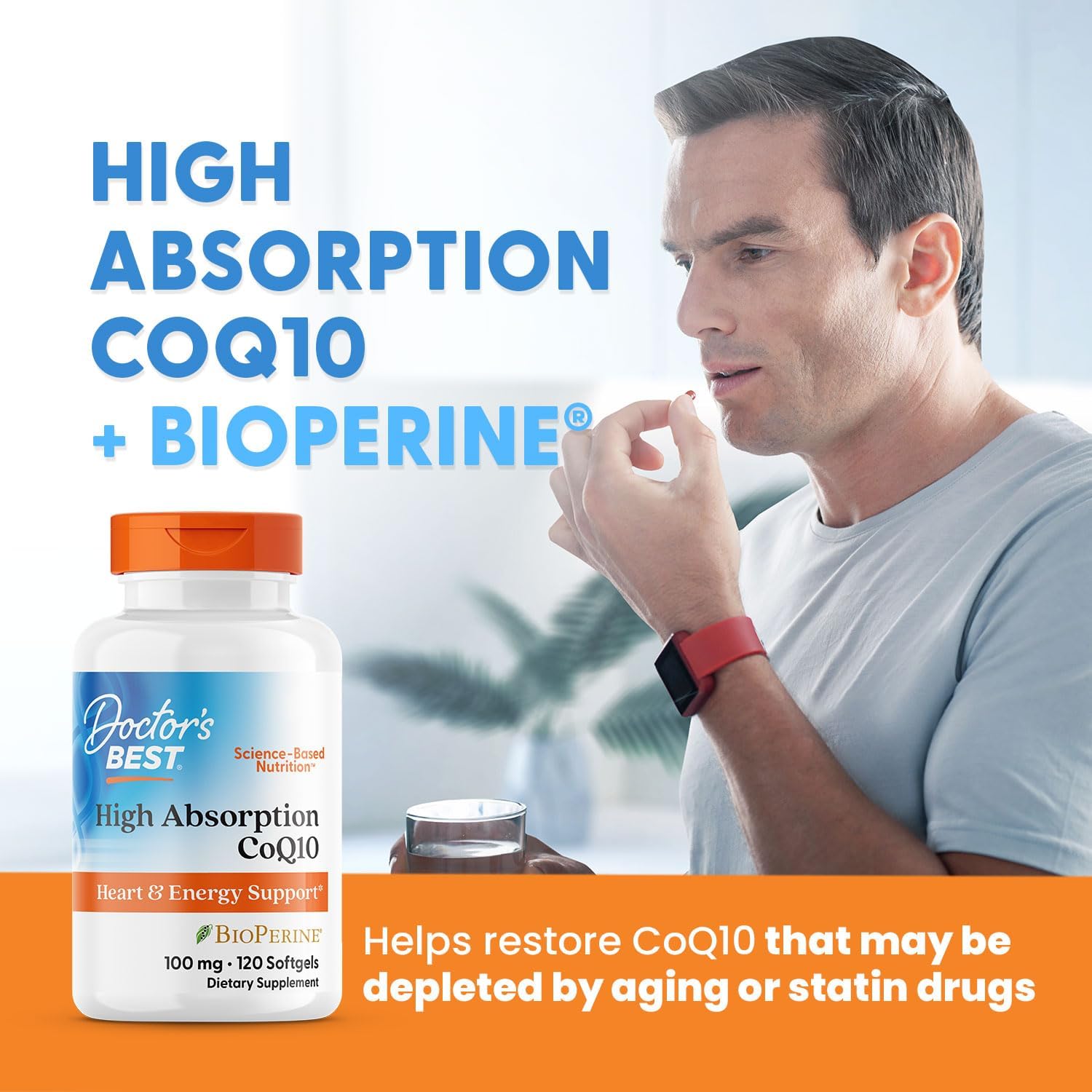 Doctor's Best High Absorption CoQ10 with BioPerine,120 Count - Nirvana Guru