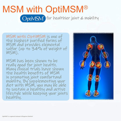 Doctors BEST MSM, Supports Hair, Skin, Nails, & Joints,3000 mg Per Serving, 360 Capsules - Nirvana Guru
