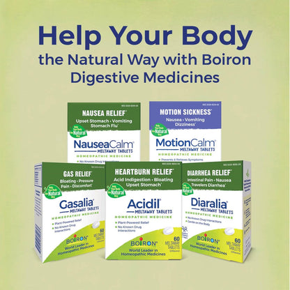 Boiron MotionCalm Relief for Nausea, Vomiting, or Dizziness,60 Count - Nirvana Guru