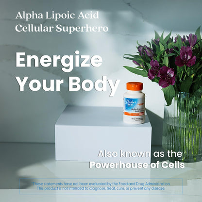 Doctor's Best Alpha-Lipoic Acid 600, Supports Antioxidant Function & Glycemic Balances,60 Veggie Caps - Nirvana Guru