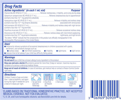 Boiron SleepCalm Kids Liquid Doses Sleep Aid,15 Count - Nirvana Guru