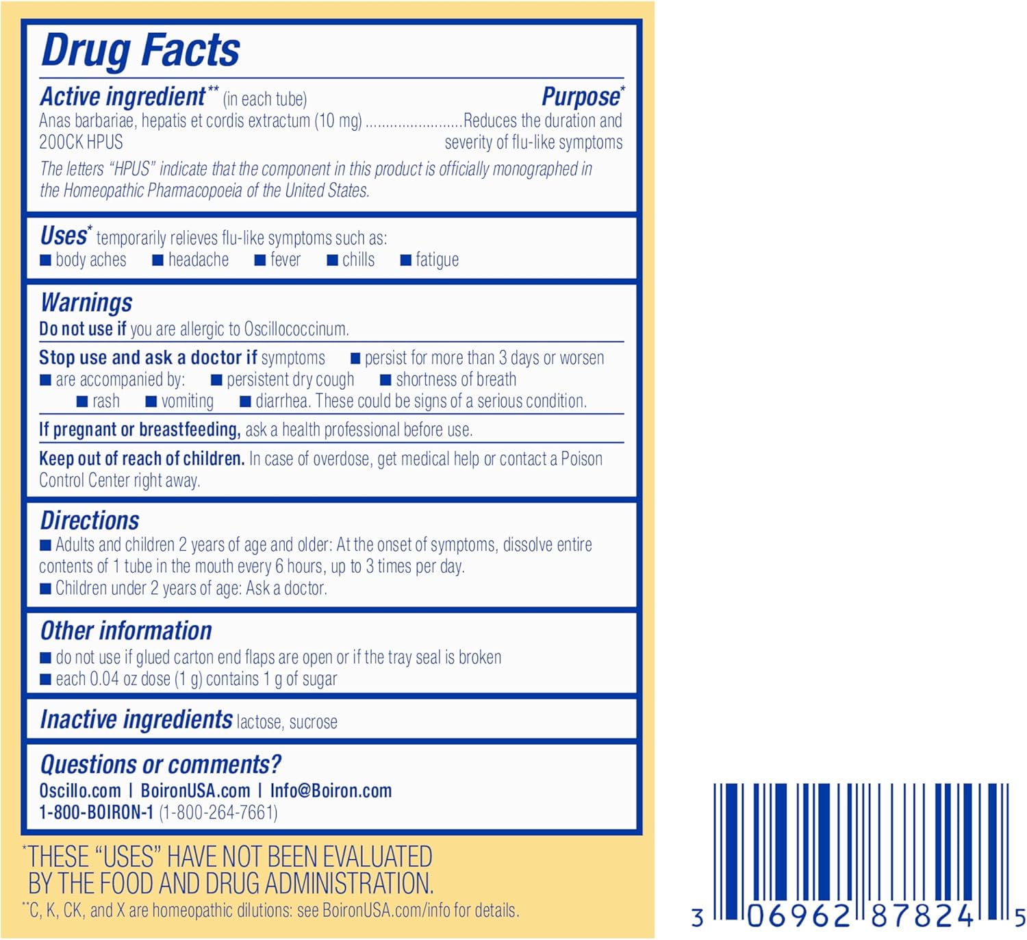 Boiron Oscillococcinum For Relief From Flu-Like Symptoms Of Body Aches, Headache, Fever, Chills, And Fatigue - 30 Count - Nirvana Guru