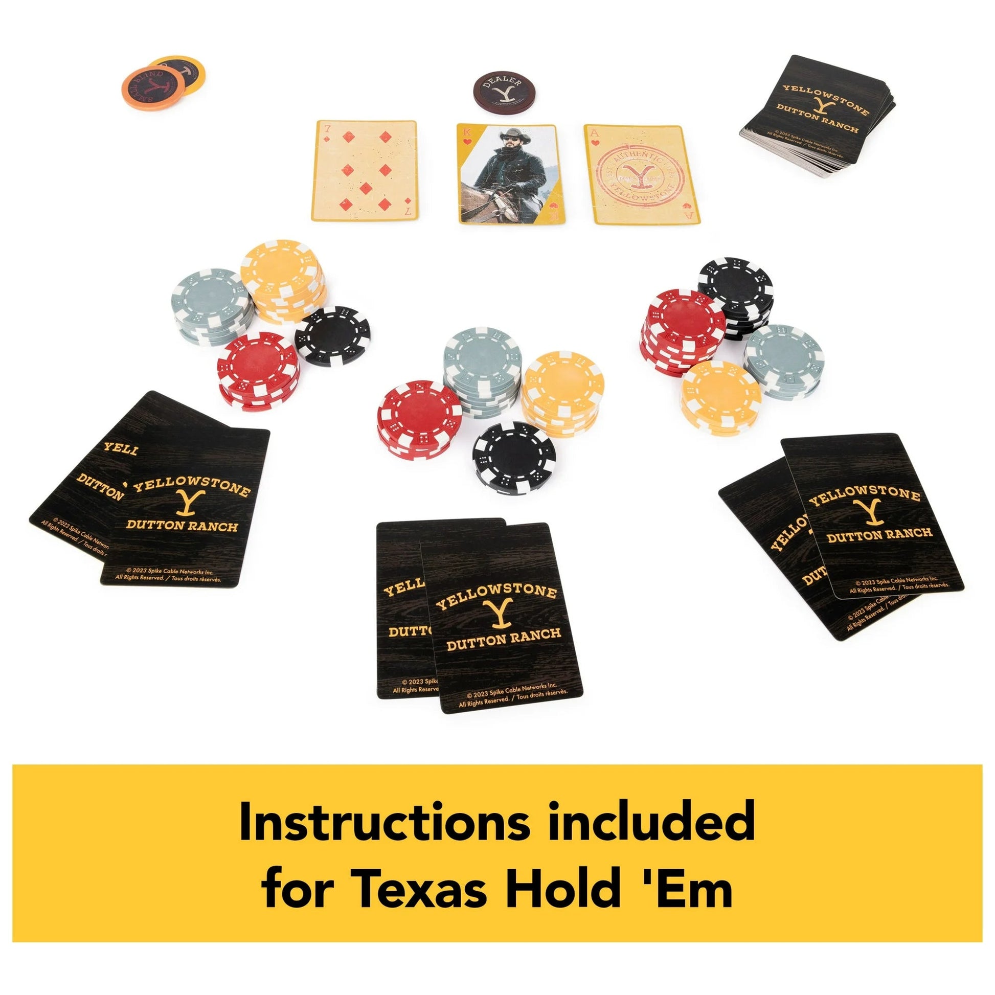 Spin Master Games, Yellowstone, 200-Piece Poker with Custom Carrying Case, Ages 16 and up nirvanaguru