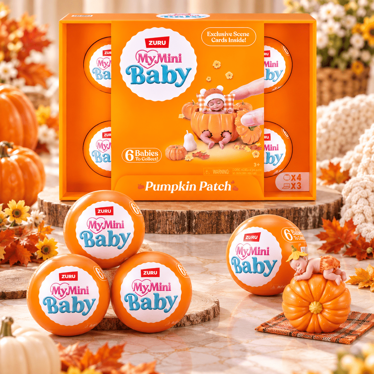 ZURU My Mini Baby Doll Toy – Pumpkin Patch — 2-Pack