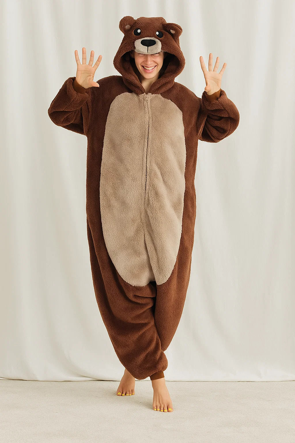 Beauty Shine Unisex Adult Onesie One Piece Pajamas Cosplay Cartoon Costume Halloween Christmas Sleepwear Jumpsuit Homewear Nirvana Guru