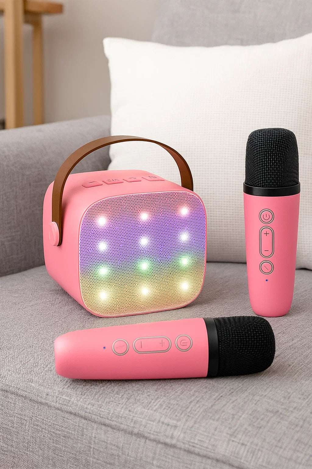 YLL Mini Karaoke Machine with 2 Wireless Microphones, TOP Kids Gifts for Girls Ages 3, 4, 5, 6, 7, 8, 9, 10, 11, 12 +Years Old, 4-12th Birthday Toy Gift for Girls Boys Party (Purple) nirvanaguru