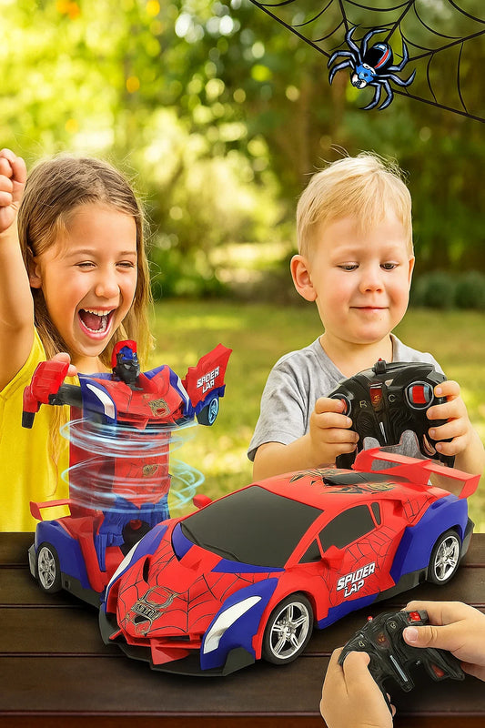 BLUEJAY Transform Rc Cars for Boys 4-7 8-12, 2.4Ghz Remote Control Car 1:18 Scale Transforming Robot, One-Button Deformation 360° Rotation Car Toy Gifts for Boys 3-5 nirvanaguru