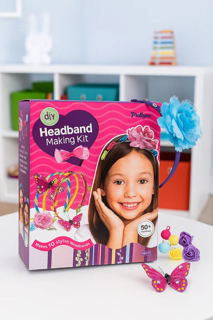 Pretty Me Headband Making Kit for Girls - Arts & Crafts Gift - Make Your Own Fashion Headbands for Kids - DIY Hair Accessories Set - Gift for Ages 5-12 Year Old Girl - Little Kids Art & Craft Gifts nirvanaguru