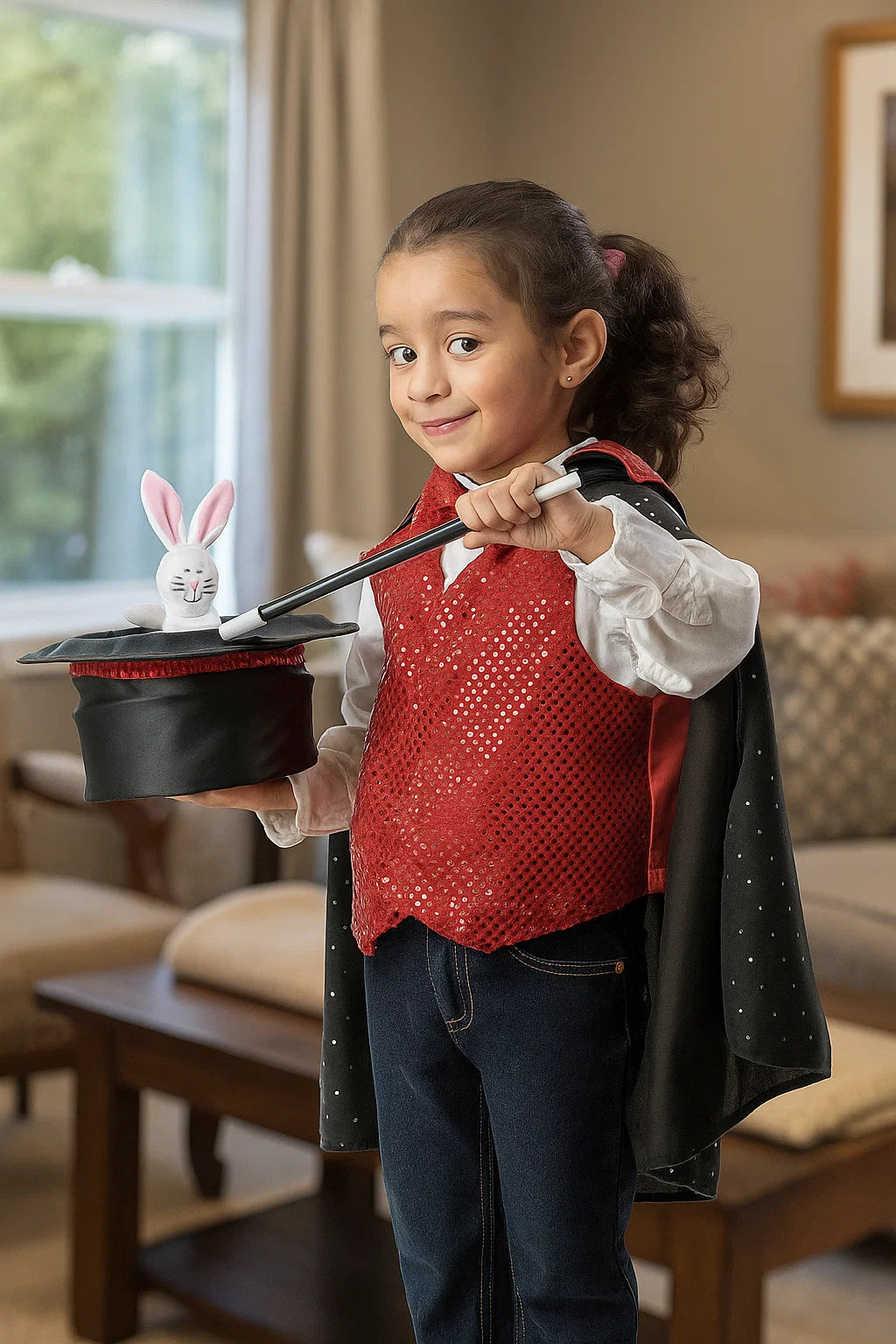 Melissa & Doug Magician Role Play Costume Set - Includes Hat, Cape, Wand, Magic Tricks nirvanaguru