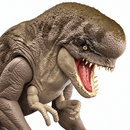 Jurassic World Distortus Rex Dinosaur Action Figure, 16 Inch Villain Dino with Chomping Action