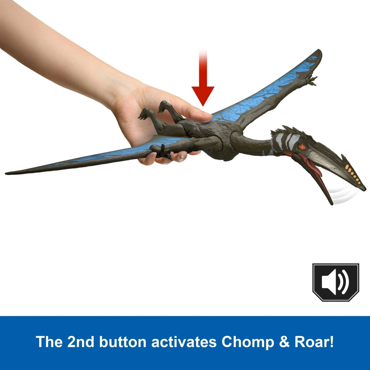 Jurassic World Rebirth Quetzalcoatlus Action Figure, Winged Dinosaur Toy with Sound, Aerial Ambush nirvanaguru