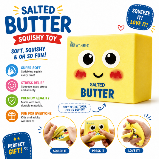 New Upgraded Smile Face Butter Squishy Toys - Slow Rebound Dumpling Squishy - Soft Stretchy Sensory Squeeze Toys - Stress Relief Fidget Toys - Office Desk Toys & Daily Leisure Gifts (Smiley) Nirvana Guru