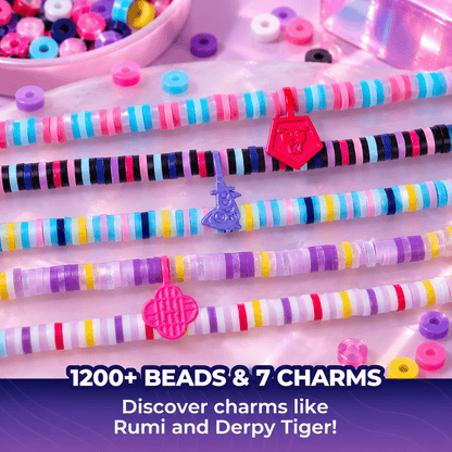 Cool Maker KPop Demon Hunters Bracelet Maker Set with 1200 Beads – 2-Pack Combo, Ages 7+