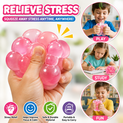 Squishy Stress Cube, High Density Stress Cube Fidget Toys, Slow Rising Sensory Stress Balls for Autism, Kids and Adults, Sugar Squishy Toys for Classroom Prizes, Cube Squishy for Party Favors (Blue)