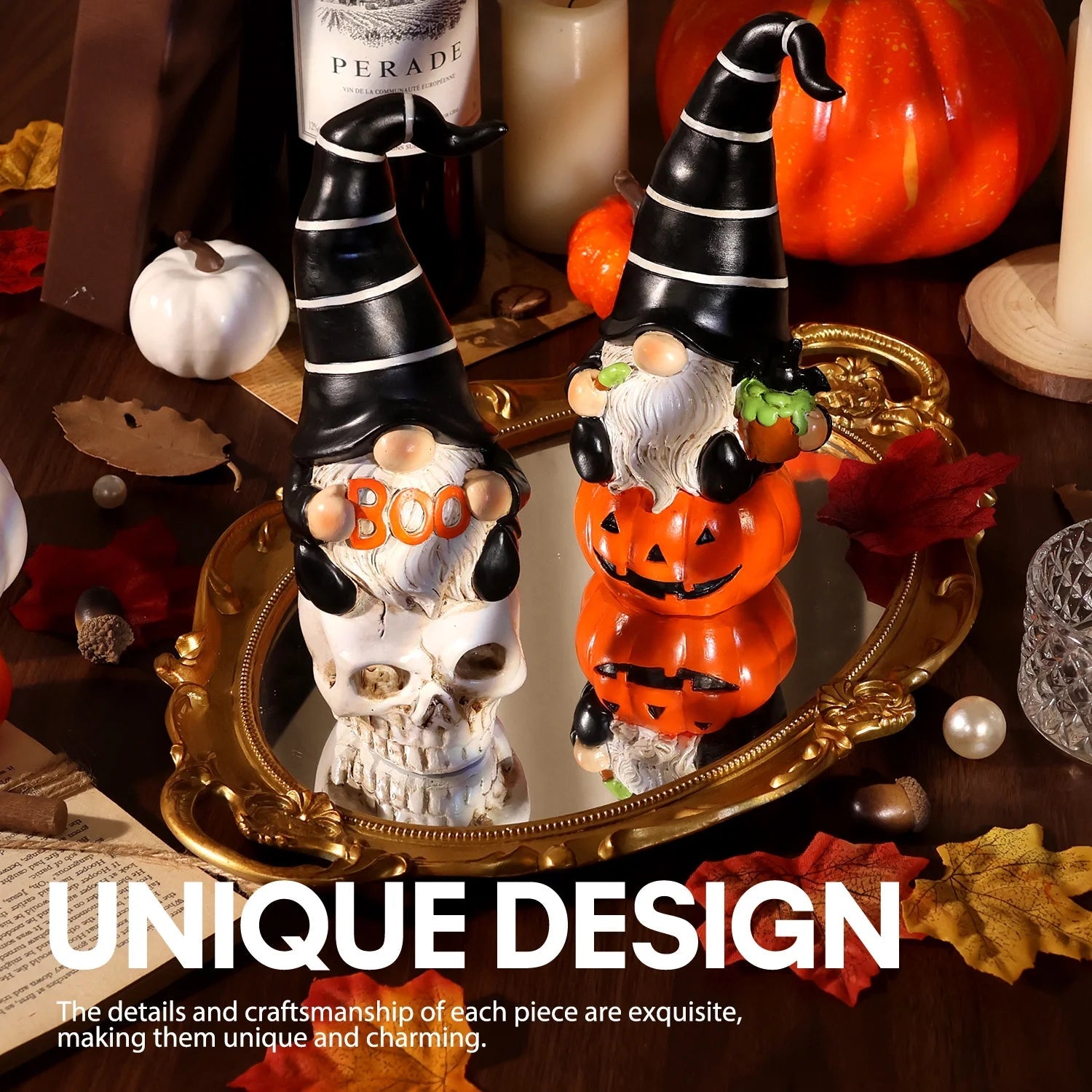 Ayieyill 2pcs Halloween Gnomes, Halloween Gifts, Halloween Decorations Indoor, Halloween Table Decor nirvanaguru