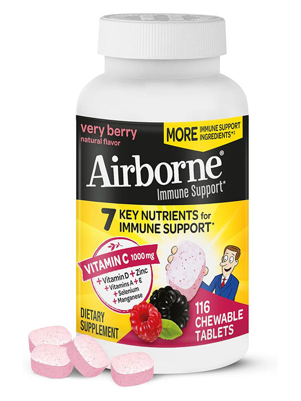 Airborne 1000mg Vitamin C with Vitamin D & Zinc - Nirvana Guru