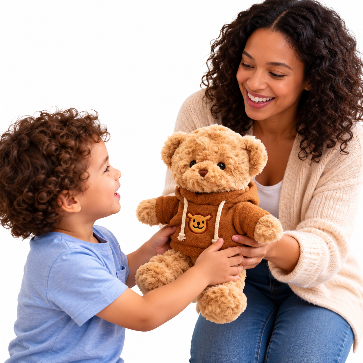 Soft Teddy Bear Stuffed Animals - 11.8'' Teddy Bear Plush Toy Wearing Sweater Birthday Christmas Valentine’s Day Gift for Kids Girlfriend (Pink)