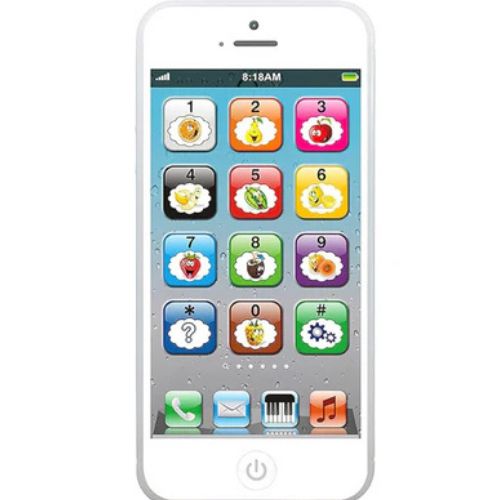 Toy Learning Play Cell Phone with 8 Functions and Dazzling Lights Interactive Toy for Toddler Baby Kids Boys Girls nirvanaguru