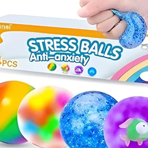 Stress Balls Set, Squishy Stress Ball, 4 Pack Squeeze Ball for Adults, Squeeze Ball for Adults Stress Relieve, Stress Relieve, Increase Entertainment nirvanaguru