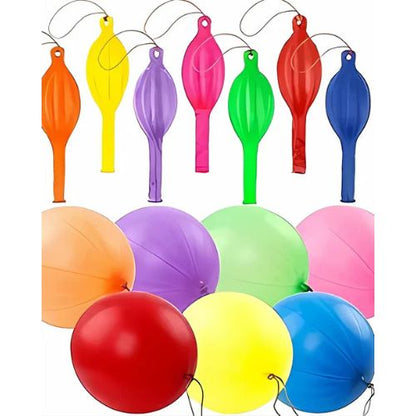 RUBFAC 36 Punch Balloons Punching Balloon Heavy Duty Party Favors For Kids, Bouncy Balls with Rubber Band Handle for Birthday Party, Goodie Bag, Stocking Stuffers for Kids nirvanaguru