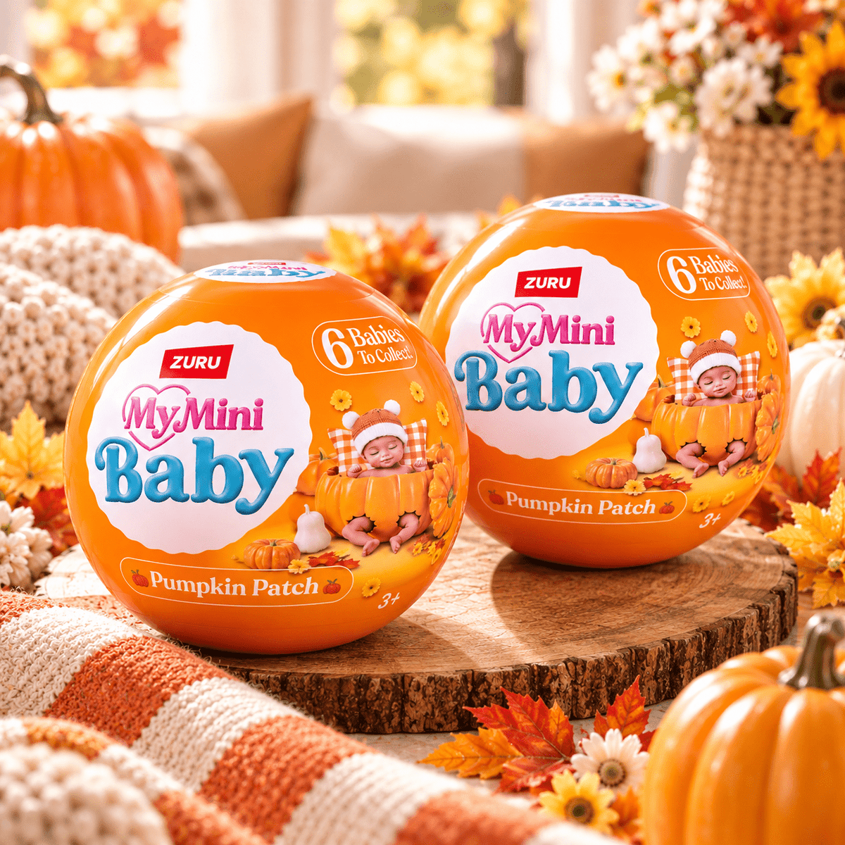 ZURU My Mini Baby Doll Toy – Pumpkin Patch — 2-Pack