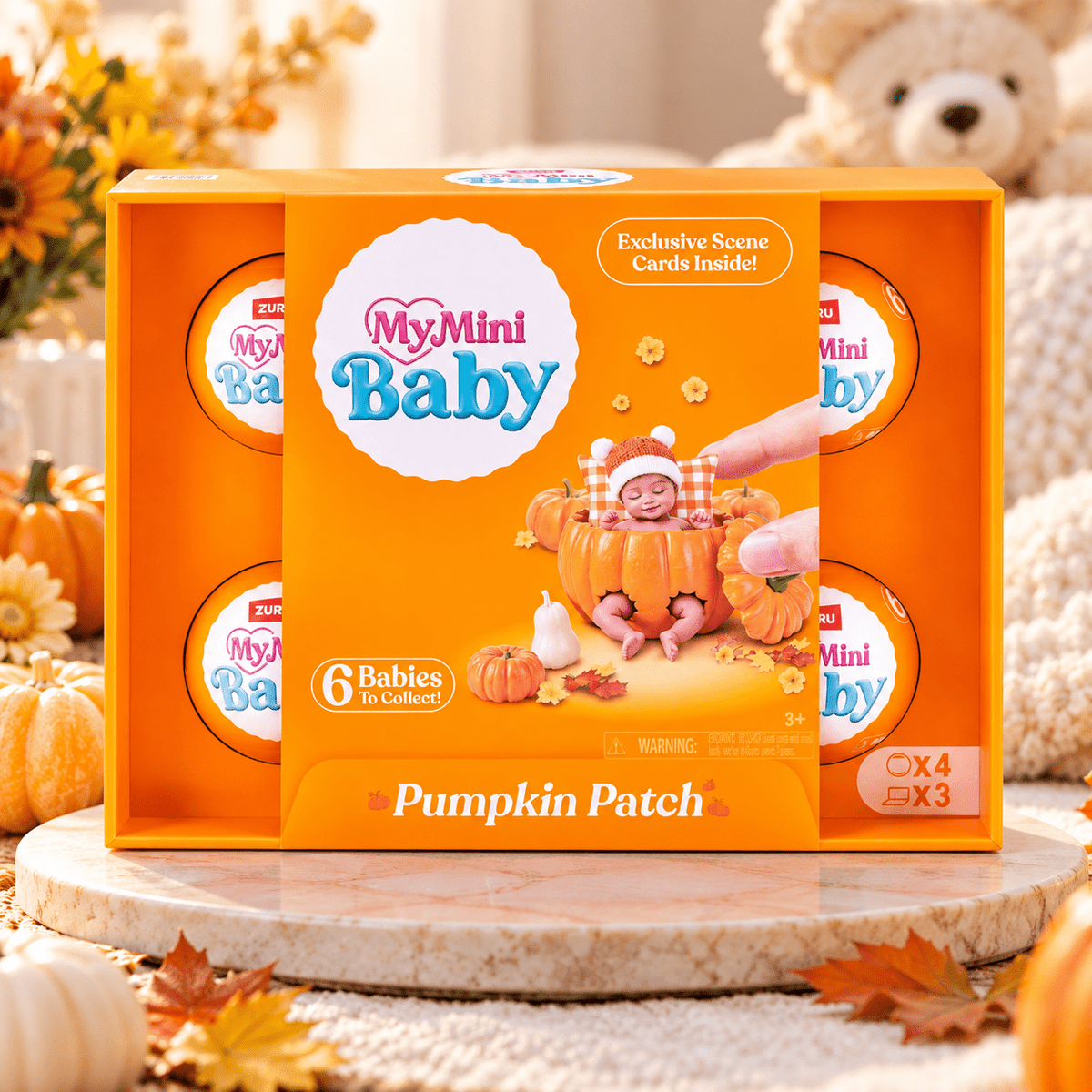 ZURU My Mini Baby Doll Toy – Pumpkin Patch — 4-Pack