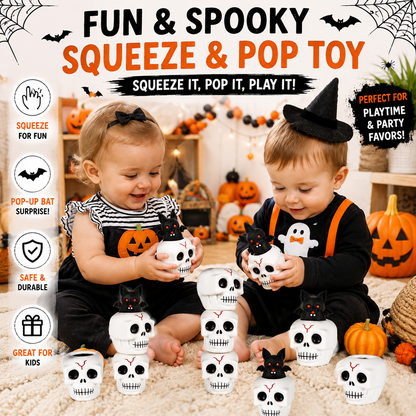 6Pcs Halloween Skull Stress Balls-Skull Squeeze Toy with Relieves Stress Nirvana Guru