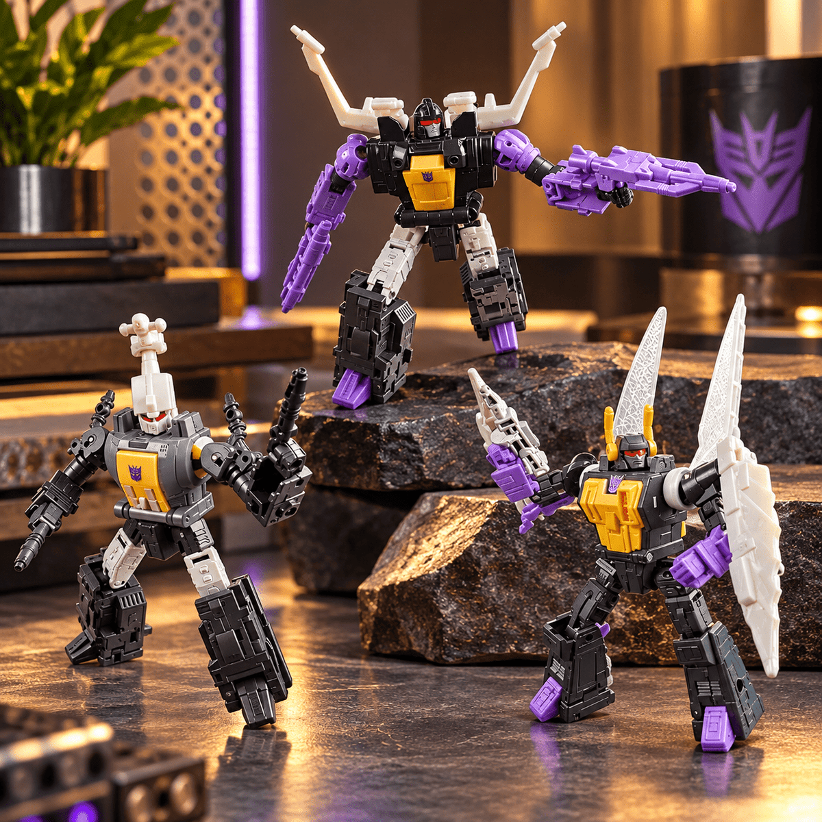 Transformers Studio Series The Transformers: The Movie MTMTE Collection Insecticon Bombshell, Insecticon Shrapnel, & Insecticon Kickback