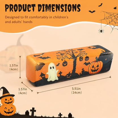 3Pcs Halloween Butter Squishy Toys - Ghost Slow Rising Squeeze Toys - Soft Sensory Fidget Toys - Halloween Themed Desktop Decorations for Kids & Adults - Random Designs Nirvana Guru