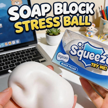 Soap Squishy Slow Rising Stress Reduce Fidget Toy for Adults - Sensory Squeeze Toy - Realistic Soap Design - Stocking Stuffer - Office Use Nirvana Guru