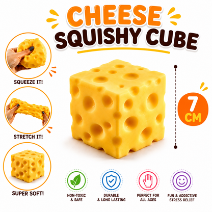 Squishy Toy Set - 4 Set Pack - Butter - Peanut & Cheese Block Soft Sensory Squeeze Toys for Kids and Adults Nirvana Guru