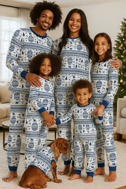 Feionusin Family Christmas Pajamas Matching Sets, Xmas Pjs Sets Holiday Sleepwear Matching Pajamas Long Sleeve Nightwear Set nirvanaguru