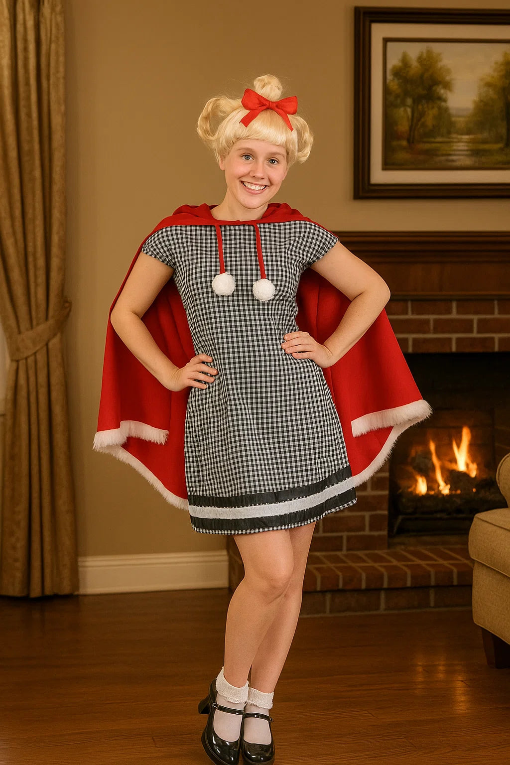 HalloweenCostumes.com Adult Red Christmas Girl Costume Womans, Holiday Halloween Costume nirvanaguru