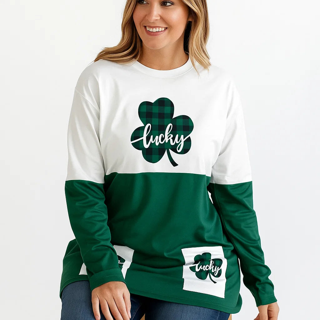 MOUSYA Women Dress Shirt Christmas Long Sleeve Tops Santa Printed Pullover Loose Plus Size T-Shirt Blouse with Pockets nirvanaguru